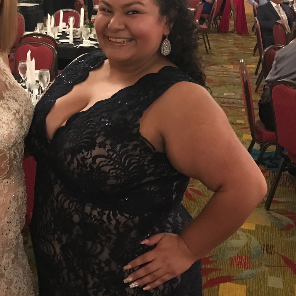 Night way Navy Blue Formal Dress